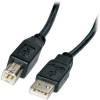 USB A male to USB B male Cable 5m Black CABLE-141/5HS (OEM)